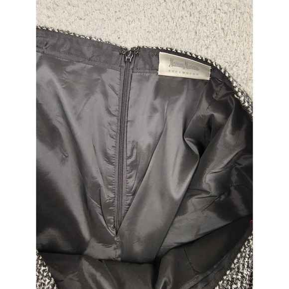 Elie Tahari Skirt Womens 12 Black Multi Judy‎ Wool Blend Neiman Marcus Exclusive - Picture 8 of 14